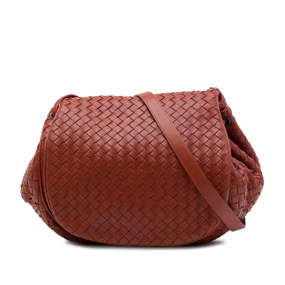 Pre-Loved Bottega Veneta Nappa Intrecciato Flap Crossbody